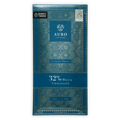Auro White Chocolate 32% bar in teal silver geometric wrapper, Filipino origin