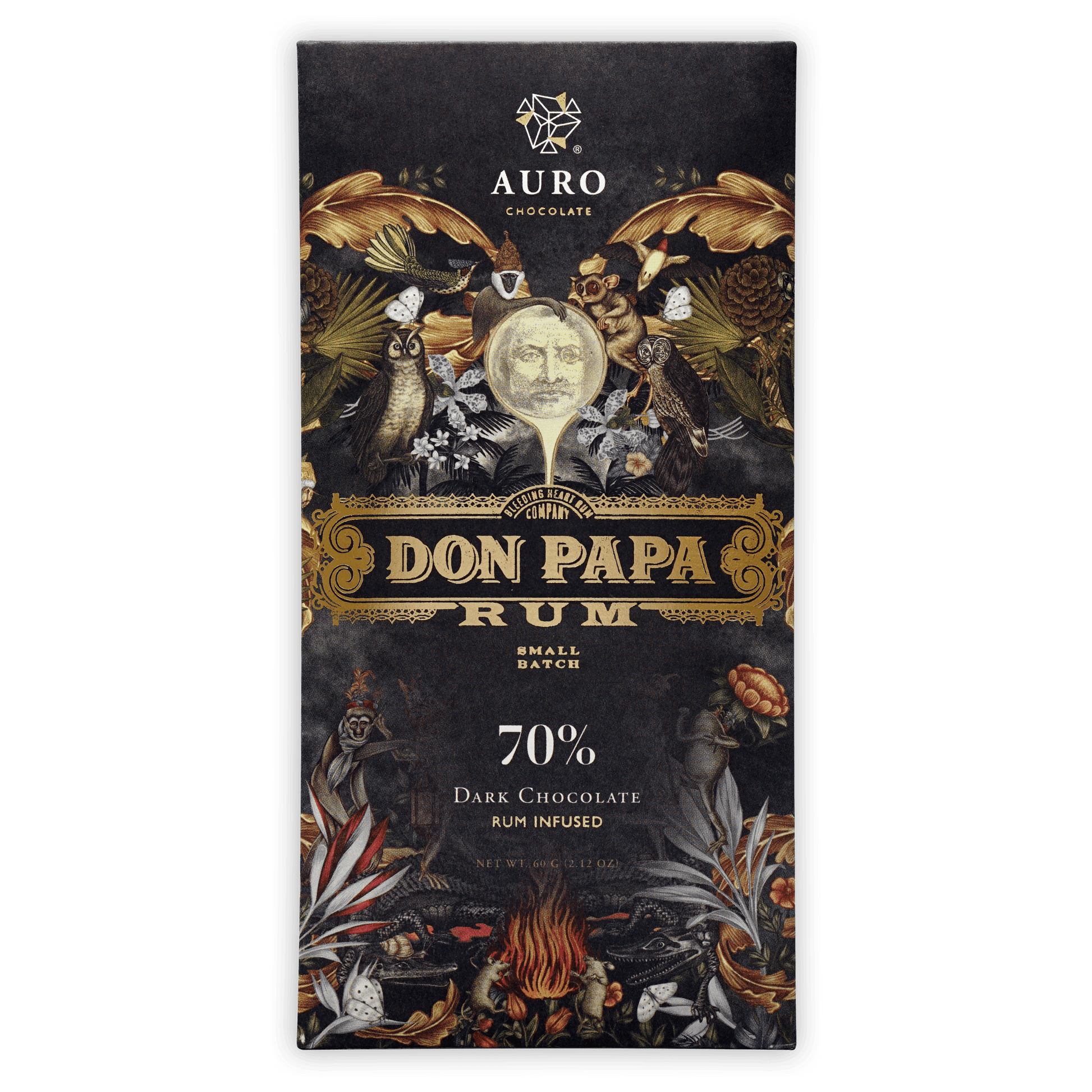 Auro x Don Papa Rum Infused Dark Chocolate 70% (Limited Batch)