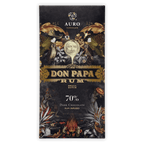 Auro x Don Papa rum infused 70% dark chocolate bar with ornate wrapper