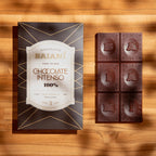 Baiani Dark Bahia 100% chocolate bar in black gold box