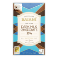 Baiani Dark Milk 57% cacao bar in blue-brown geometric box