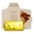 Baiani Dark w/ Caipirinha 65% gold foil chocolate bar in branded envelope