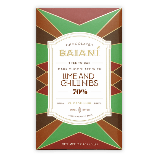 Baiani Dark w/ Lime & Chili Nibs 70%