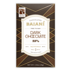 Baiani Special Blend Dark 88% chocolate bar in brown gold wrapper