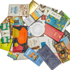 Bar & Cocoa Ultimate Chocolate Tote with 25 vibrant artisanal bars from Brazil