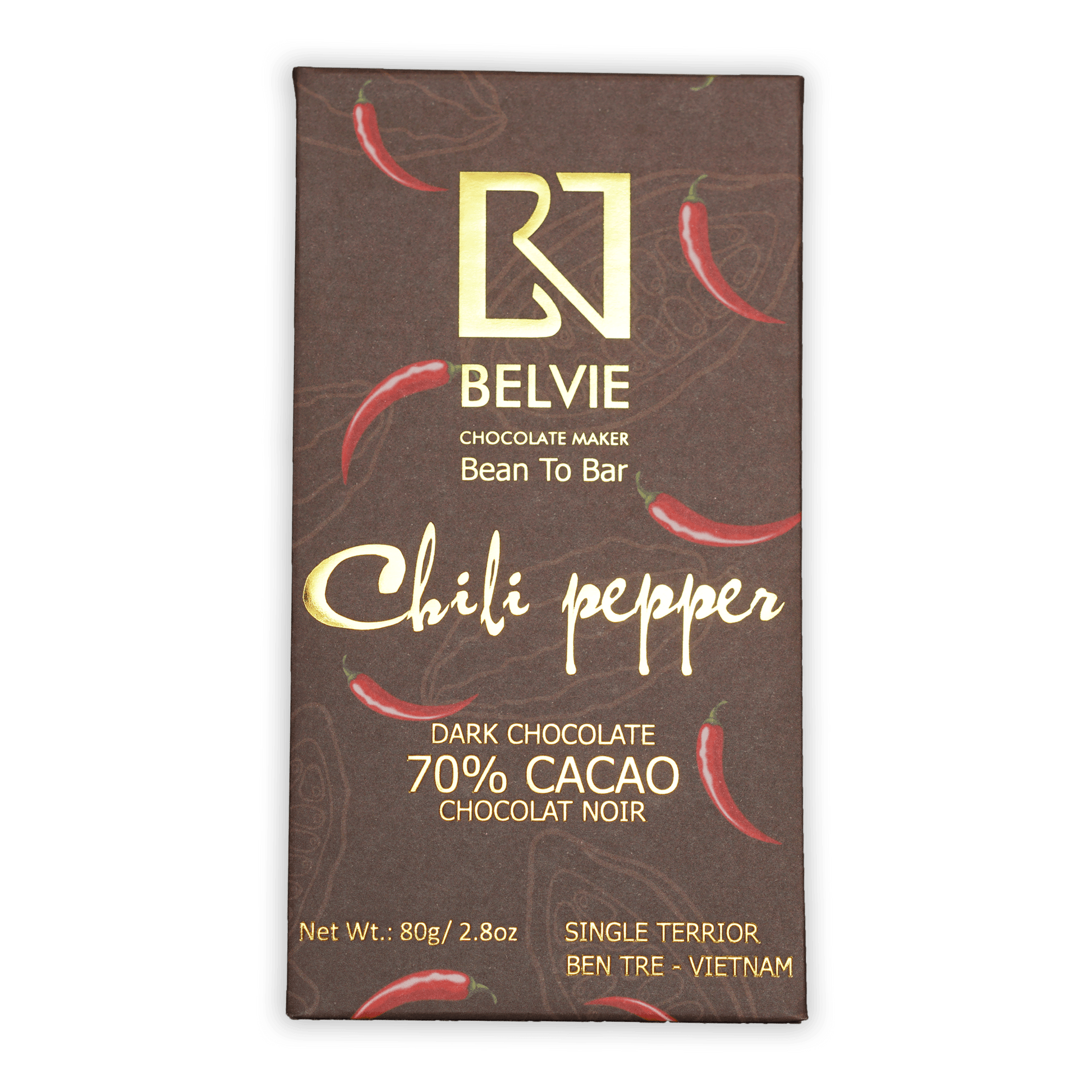 Belvie Chili Pepper Dark Chocolate 70%