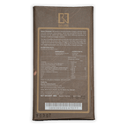 Belvie Coffee GMV 70% brown chocolate bar wrapper with gold logo and nutrition facts