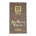 Belvie Coffee GMV 70% dark chocolate bar wrapper with gold lettering