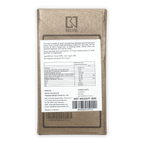 Belvie Noir Dark 90% chocolate bar textured gold wrapper back with nutrition label