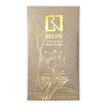 Belvie Noir Dark 90% gold-wrapped chocolate bar with lotus design