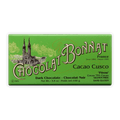 Bonnat Cacao Cusco 75% dark chocolate bar with green wrapper and cathedral illustration