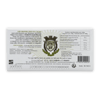 Back of Bonnat Cote d’Ivoire 75% chocolate white label with French nutrition facts