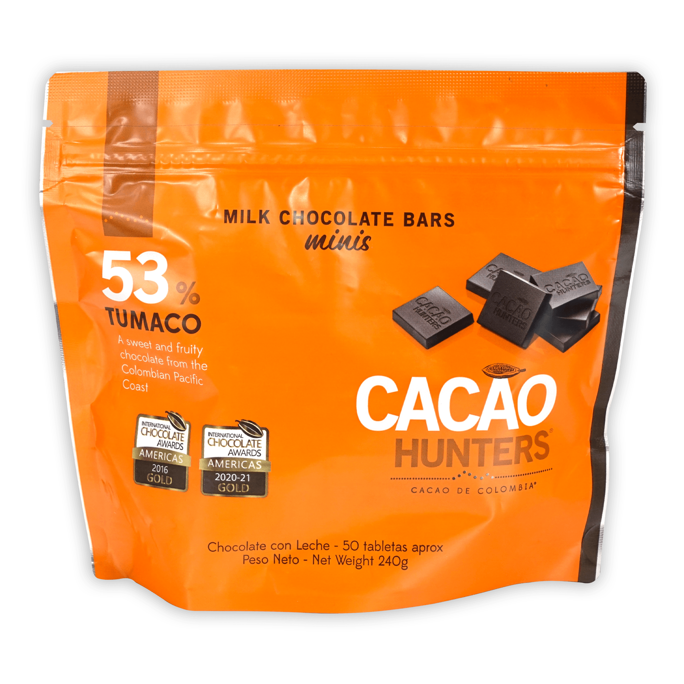 Cacao Hunters Minis Tumaco Leche 53%
