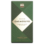 Cacaosuyo Chuncho-Cuzco 70% dark chocolate bar in green gold packaging