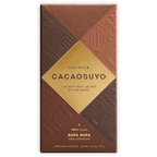 Cacaosuyo Rupa Rupa 100% chocolate bar wrapper in matte brown with gold label