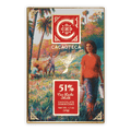 Cacaoteca Dark Milky 51% milk chocolate bar with vibrant tropical wrapper