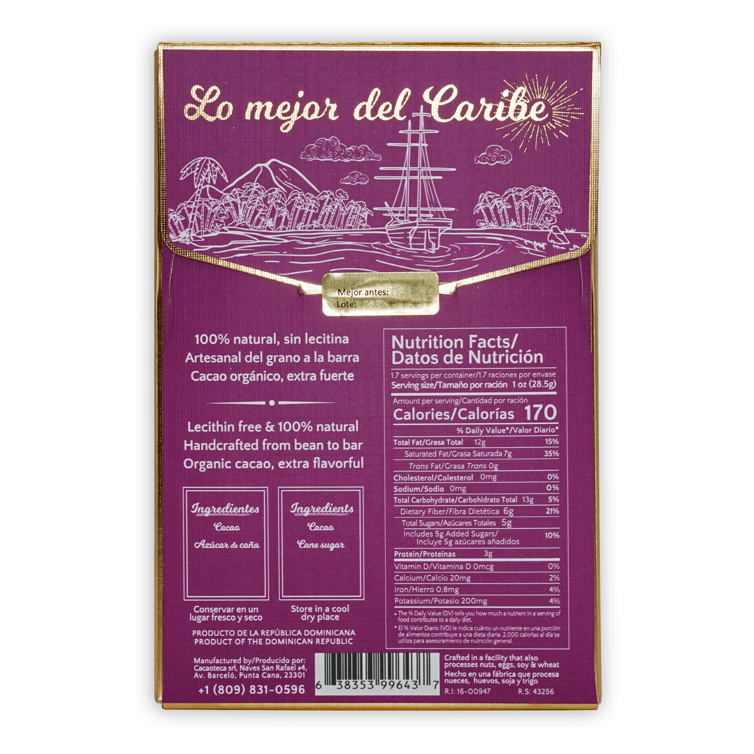 Cacaoteca Dark El Arca 84% – Bar & Cocoa