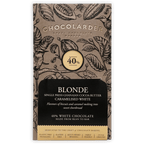Chocolarder Caramelized Blonde White 40% chocolate bar wrapper