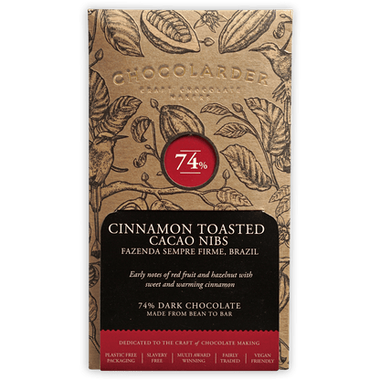 Chocolarder Cinnamon Toasted Cacao Nibs 74%
