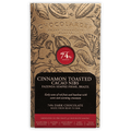 Chocolarder Cinnamon Toasted Cacao Nibs 74% gold wrapper with botanical design