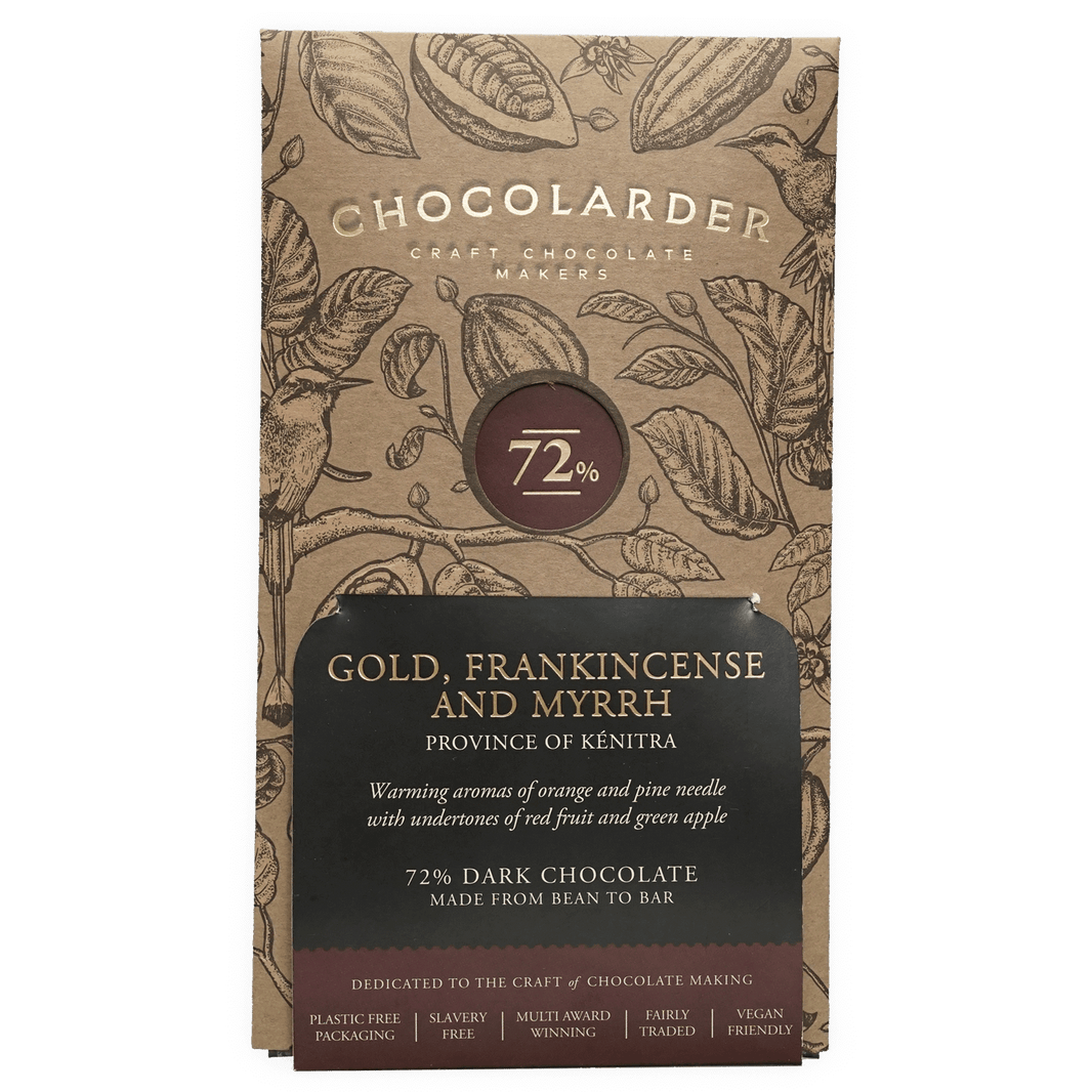 Chocolarder Gold, Frankincense and Myrrh 72% (Seasonal)