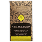 Chocolarder Wild Gorse Flower Milk 50% chocolate bar wrapper