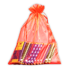 Vibrant orange sheer organza Definite Chocolate Mini Bar Variety Bag with 12 minis