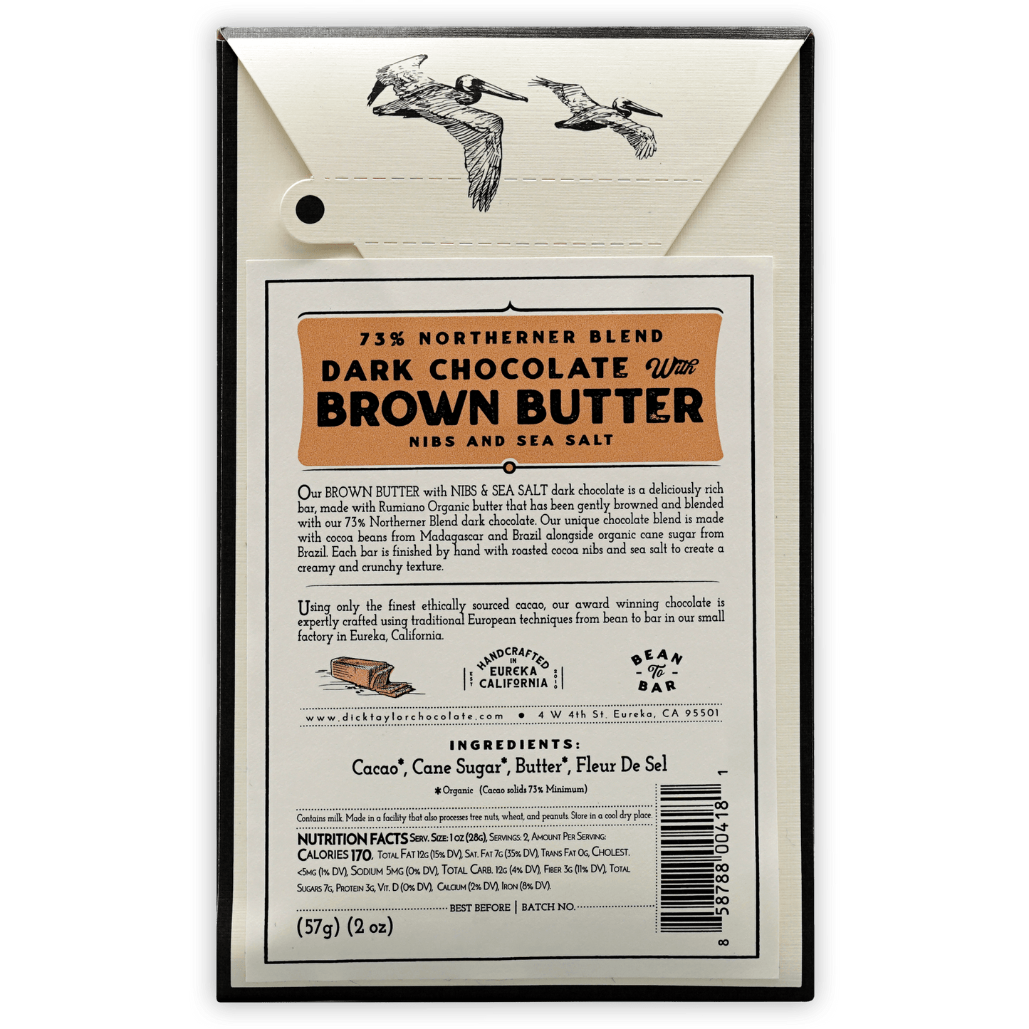 Dick Taylor Brown Butter w/ Nibs & Sea Salt 73%