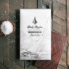 Dick Taylor Fleur de Sel 73% dark chocolate bar with sailboat wrapper