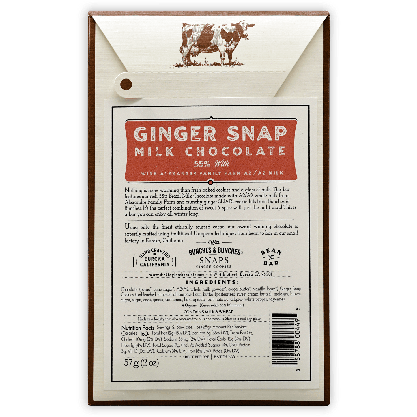 Dick Taylor Ginger Snap Milk 55% (Seasonal)