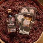 Dick Taylor Straight Bourbon Whiskey Chocolate with Humboldt County bourbon bottle