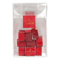 Red Domori il Gremino chocolate boxes in clear plastic bag