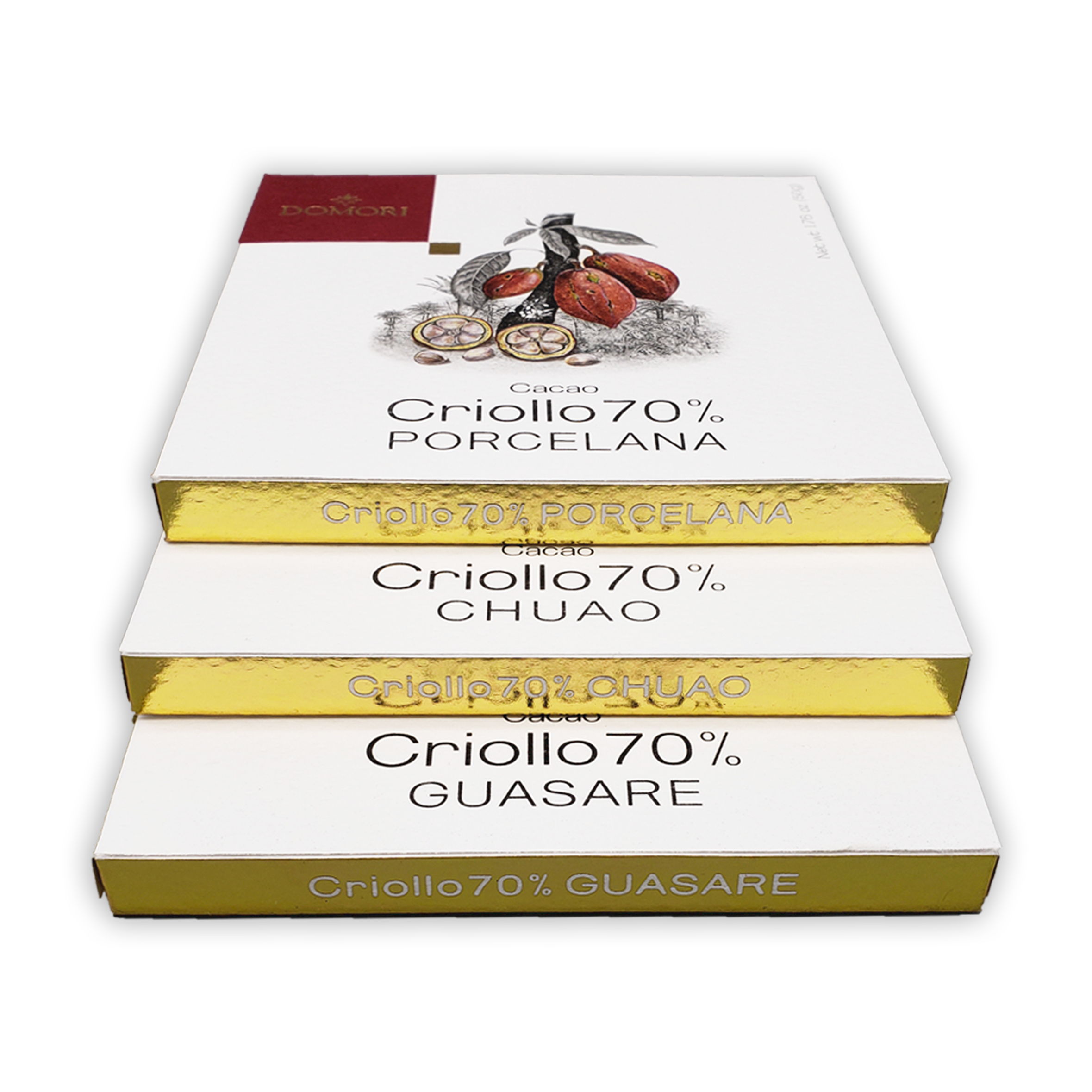 DOMORI ARRIBA - Ecuador 56% 1kg✖️2袋 Napolitains Ecuador 70% Single Origins - 100g - Domori