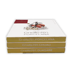 Domori Criollo 70% cacao chocolate bundle: 3 bars in gold packaging