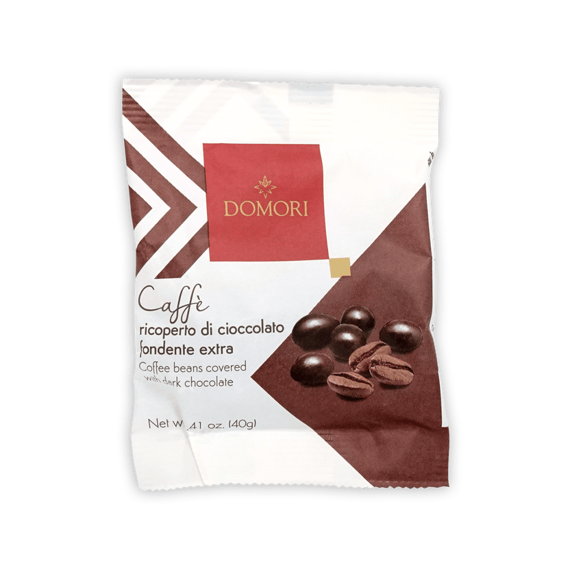 Domori Dragees chocolate covered coffee beans package