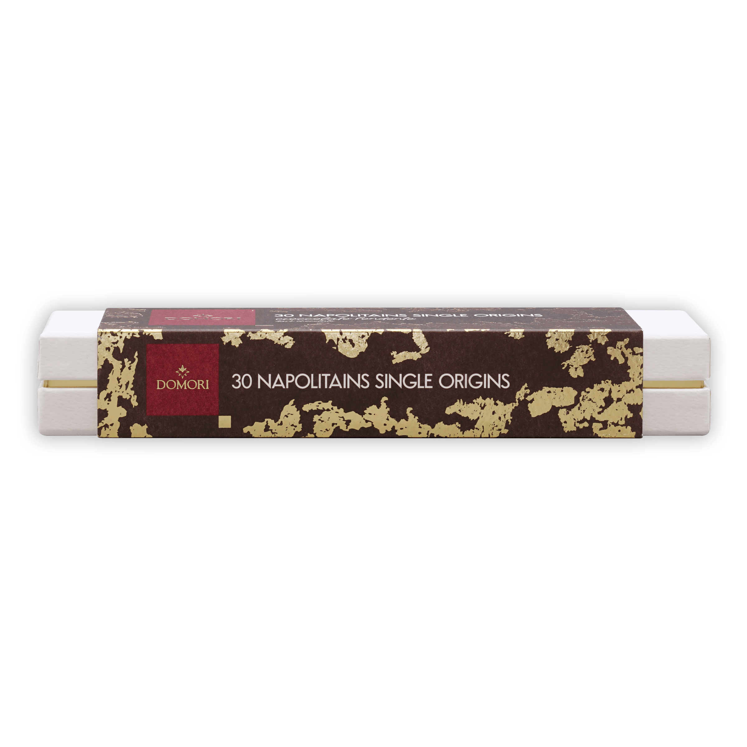 Domori Gift Box 30 Napolitains Single Origins 70% chocolates
