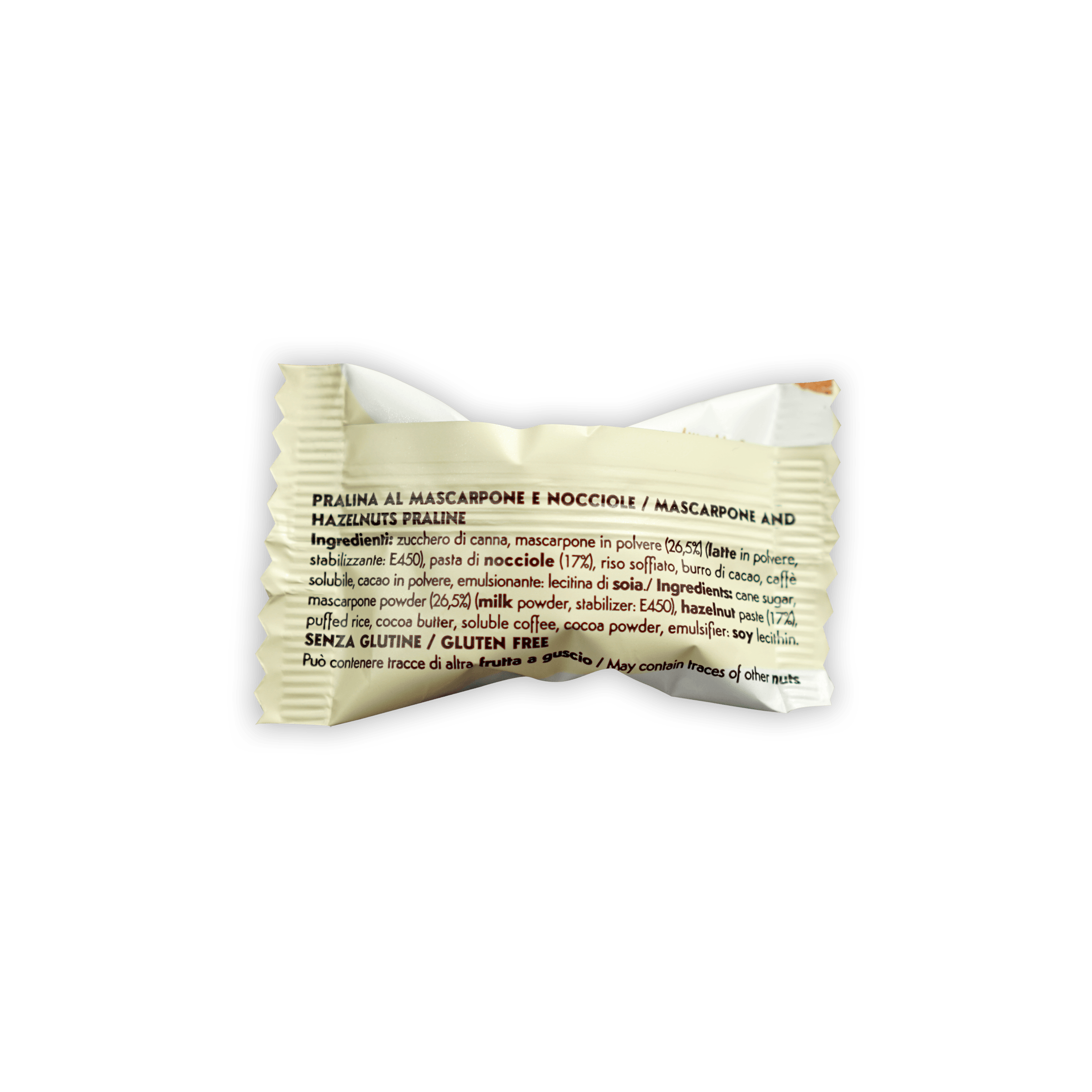 Domori Truffles Tartufo 10 pcs cream crinkled foil hazelnut praline candy