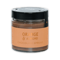 Fjåk Chocolate Spread with Orange & Almonds in glass jar