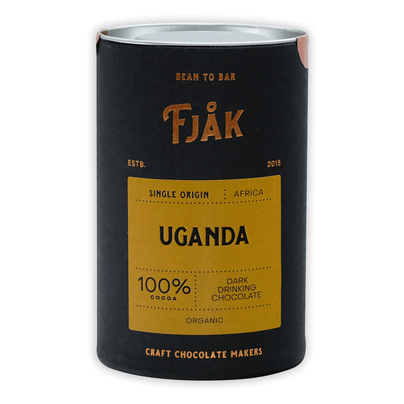 Fjåk Uganda Dark Drinking Chocolate 100% Organic Tin