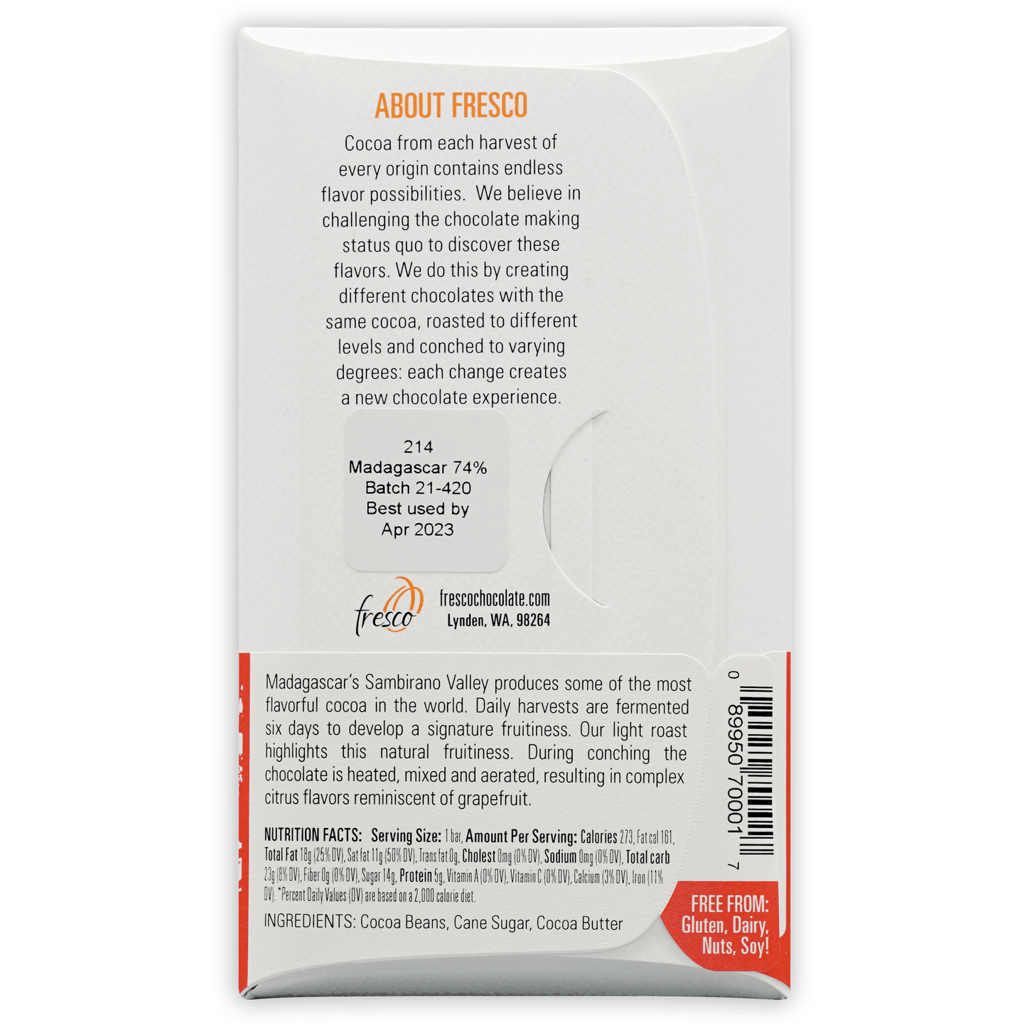 Fresco Madagascar Light Roast 74%