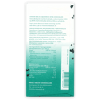 Back of Friis Holm O’Payo Milk Liquorice 50% chocolate bar wrapper