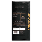 Fruition 100% Bar in black gold foil with embossed leaf patterns