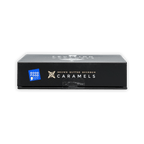 Fruition brown butter bourbon caramels 68% box with blue award sticker