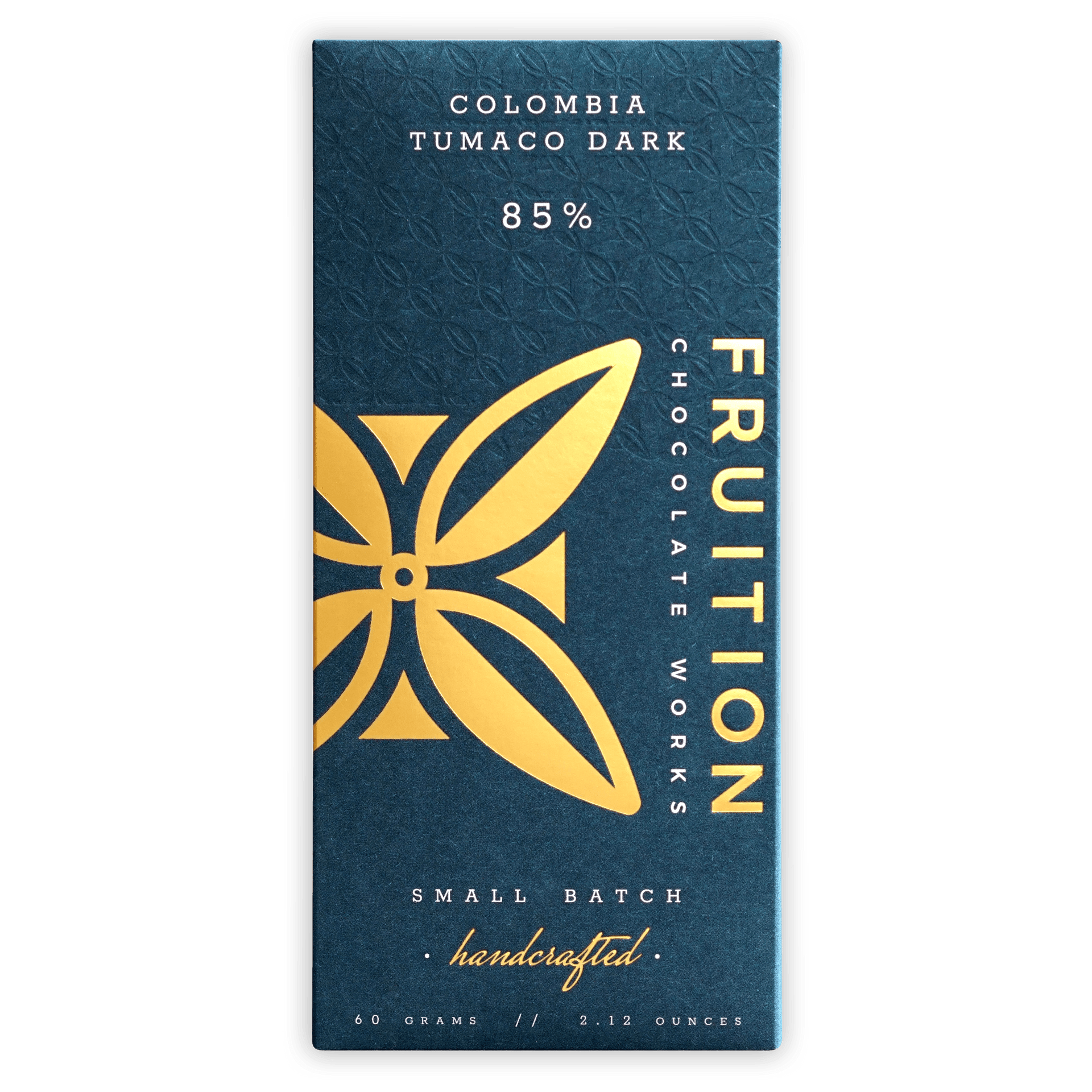 Fruition Colombia Tumaco Dark 85% chocolate bar wrapper