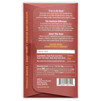 Back of Goodnow Farms Almendra Blanca 77% red chocolate package with barcode