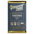 Goodnow Farms Asochivite 77% dark chocolate bar in navy blue gold foil wrapper