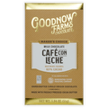 Goodnow Farms Cafe Con Leche 63% milk chocolate bar in gold brown foil
