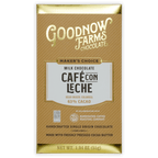 Goodnow Farms Cafe Con Leche 63% milk chocolate bar in gold brown foil