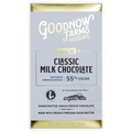 Goodnow Farms Classic Milk 55% chocolate bar in blue gold foil
