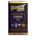 Goodnow Farms Esmeraldas 70% dark purple chocolate bar wrapper